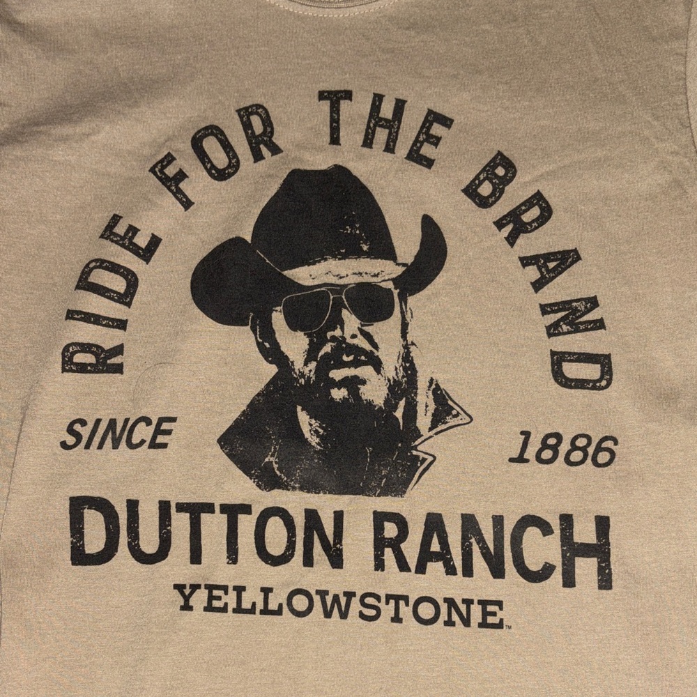Yellowstone Tan Ride for the Brand T Shirt Medium EUC